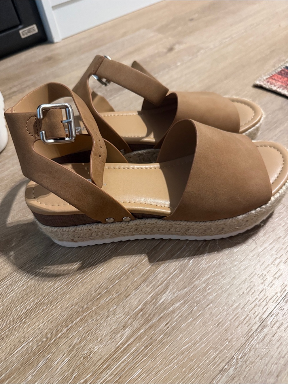 Soda Tan Platform Espadrille Sandals
